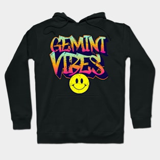 Gemini Vibes Graffiti Zodiac Birthday Hoodie